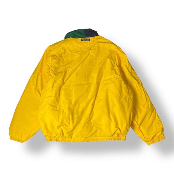 Nautica Vintage 90s Men’s Reversible Hooded Color block Jacket Size L Streetwear - Picture 15 of 16